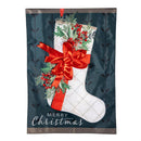 Christmas Stocking Applique House Flag
