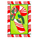 Candy Cane Applique House Flag