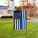 Thin Blue Line House Applique Flag