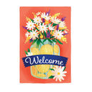 Jar of Lemons and Florals Applique House Flag