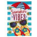 Summer Vibes Only Applique House Flag