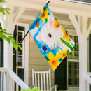 Lamb in Daffodil Field Applique House Flag