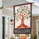 Tree of Life Applique House Flag