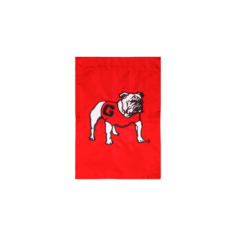Applique Flag, Reg, University of Georgia, Alternate Bulldog Logo