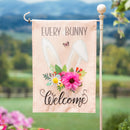 Every Bunny Welcome Applique Garden Flag