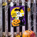 Halloween Friends Applique Garden Flag_x000D_