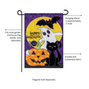 Halloween Friends Applique Garden Flag_x000D_