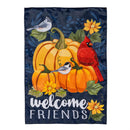 Welcome Friends of Fall  Applique Garden Flag_x000D_