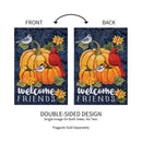 Welcome Friends of Fall  Applique Garden Flag_x000D_