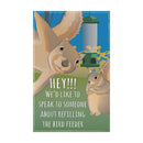 Squirrel Feeder Applique Garden Flag