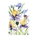 Golden Lilac Applique Garden Flag