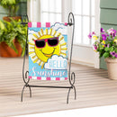 Hello Sunshine Applique Garden Flag