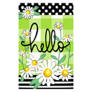 Hello Daisy Applique Garden Flag