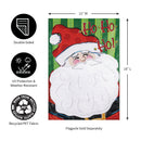 Ho Ho Ho Santa Applique Garden Flag