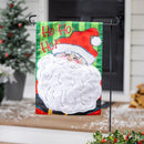 Ho Ho Ho Santa Applique Garden Flag