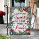 Wondering Heart Applique Garden Flag