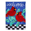 Welcome Winter Friends Applique Garden Flag