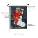 Christmas Stocking Applique Garden Flag_x000D_