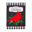 Merry Christmas Cardinal Garden Applique Flag
