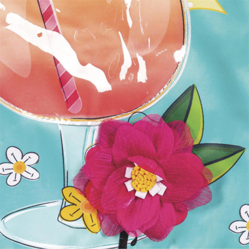 It's Happy Hour Somewhere Applique Garden Flag