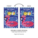 Life is Better at the Pool Applique Garden Flag
