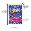 Life is Better at the Pool Applique Garden Flag