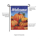 Welcome Pumpkin Patch Applique Garden Flag