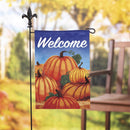 Welcome Pumpkin Patch Applique Garden Flag