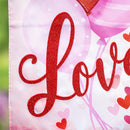 Valentine Love Balloon Applique Garden