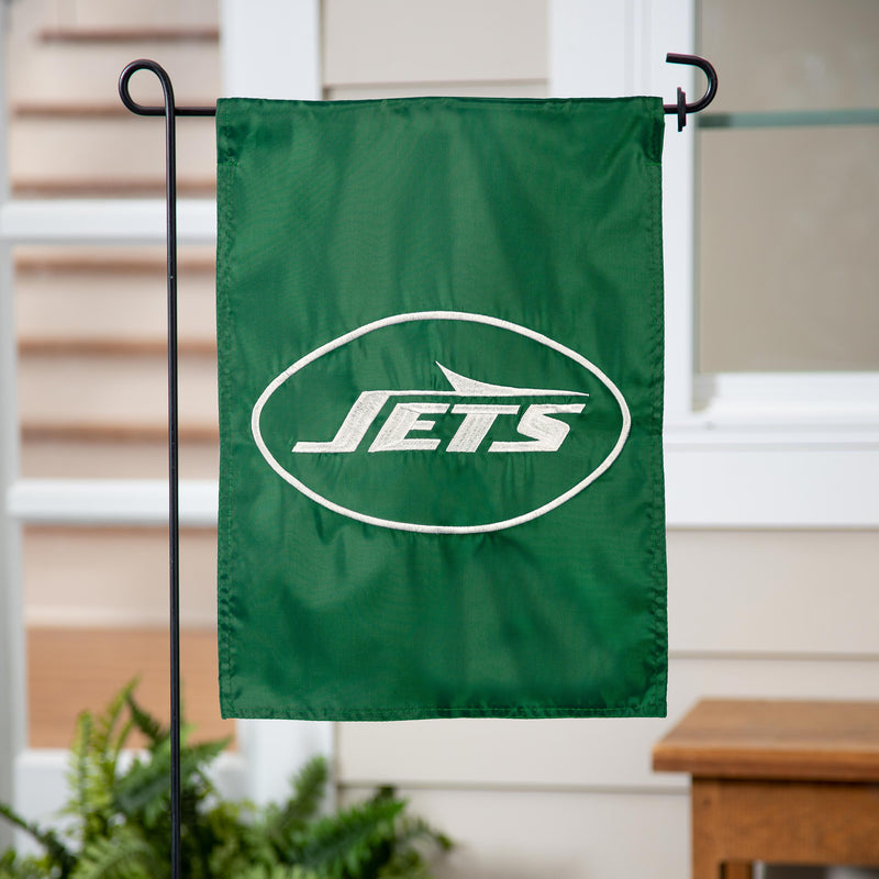 New York Jets Applique Garden Flag