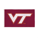 Virginia Tech Single Sided Flag w/ 2 Grommets, 3'x5'