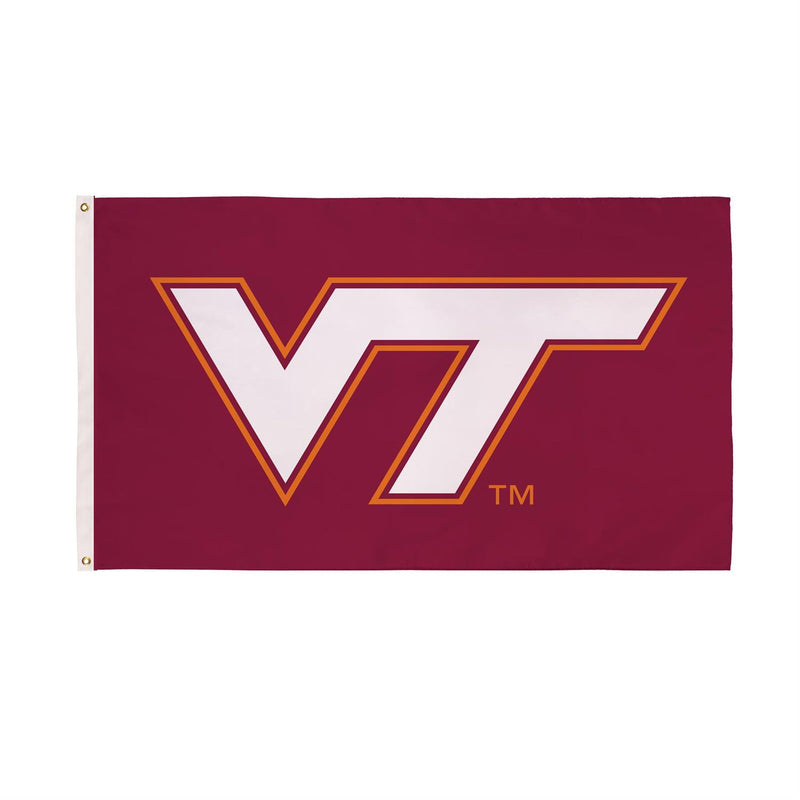 Virginia Tech Single Sided Flag w/ 2 Grommets, 3'x5'