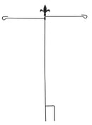 Fleur de Lis Dual Flag garden stand,20047