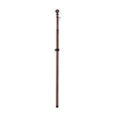 Metal Extendable House Flag Pole, Bronze,20114