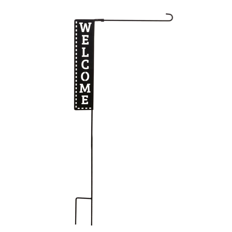 Welcome Laser Cut Garden Flag Stand,20159