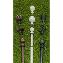 Ridged Cone Interchangeable Finial, Black