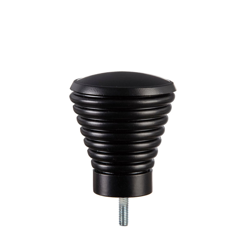 Ridged Cone Interchangeable Finial, Black,20170