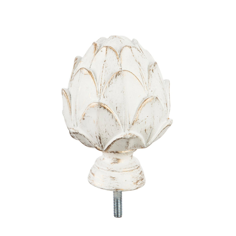 Artichoke Interchangeable Finial, Ivory,20171