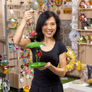 Pollinator Garden Bird Feeder, Metal Jolly Bug, Asst of 3