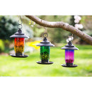 Glass & Metal Bird Feeder, 3 ASST