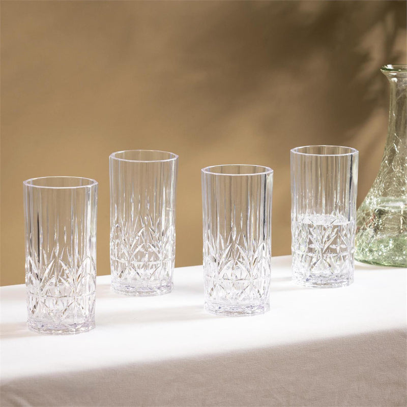 Shatterproof High Tumbler, Set of 4, Gift Box
