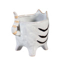 Petal & Plow Planter, Ceramic, Cat, Asst of 2