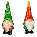 13"H Ceramic Gnome Garden Statuary, 2 Asst.,2cg306