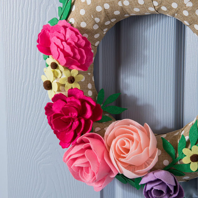Wrapped Wreath Door Decor