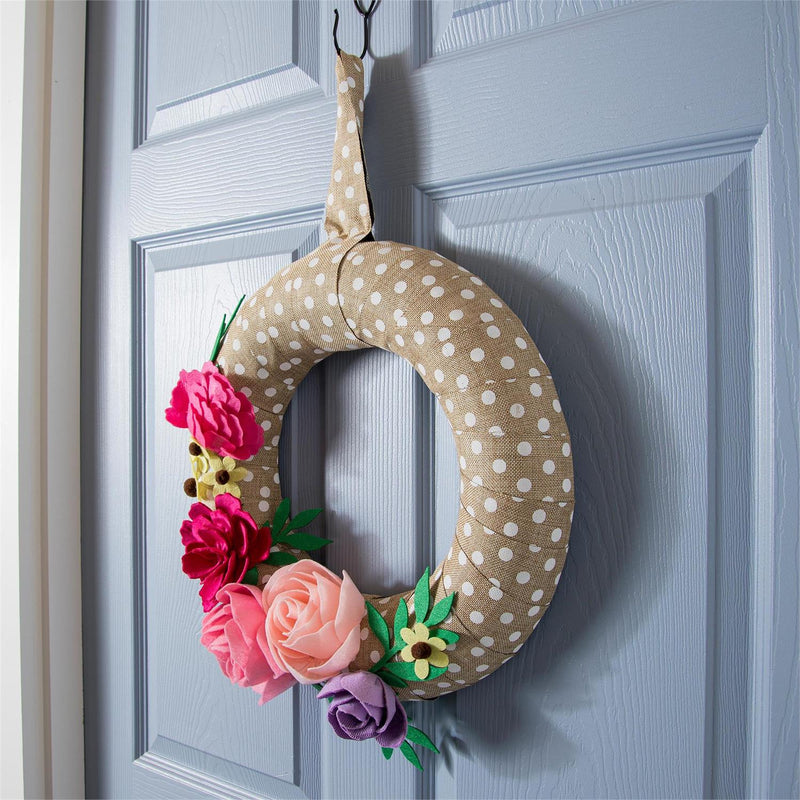 Wrapped Wreath Door Décor