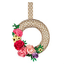 Wrapped Wreath Door Décor