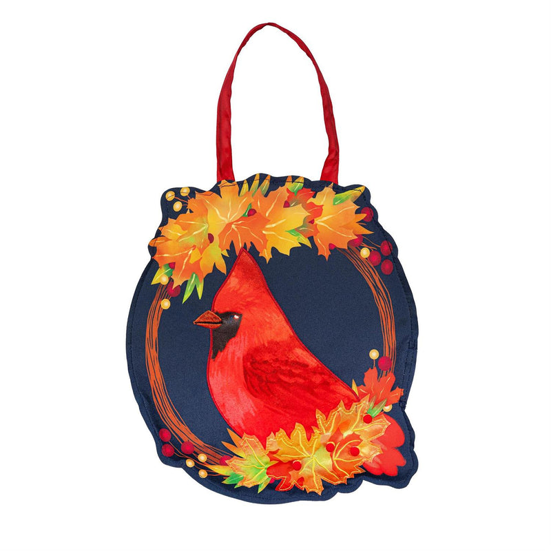 Fall Cardinal Wreath Door Décor