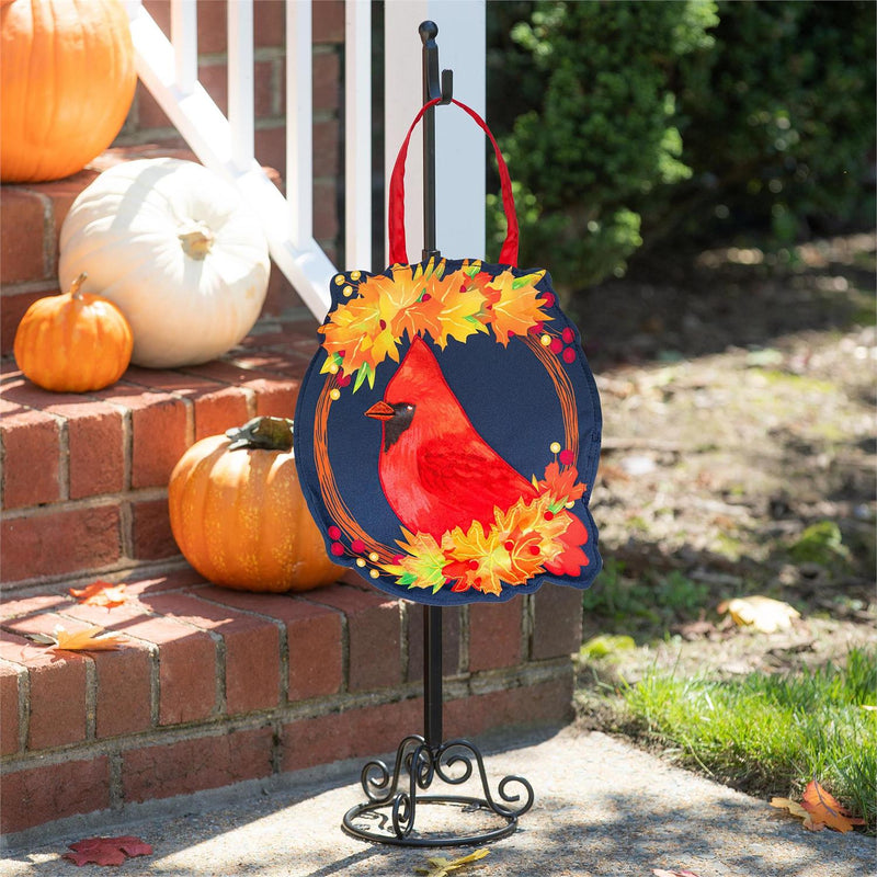 Fall Cardinal Wreath Door Décor