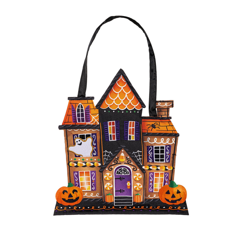 Trick or Sweets Haunted House Door Decor