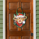Merry Highland Ho Door Décor